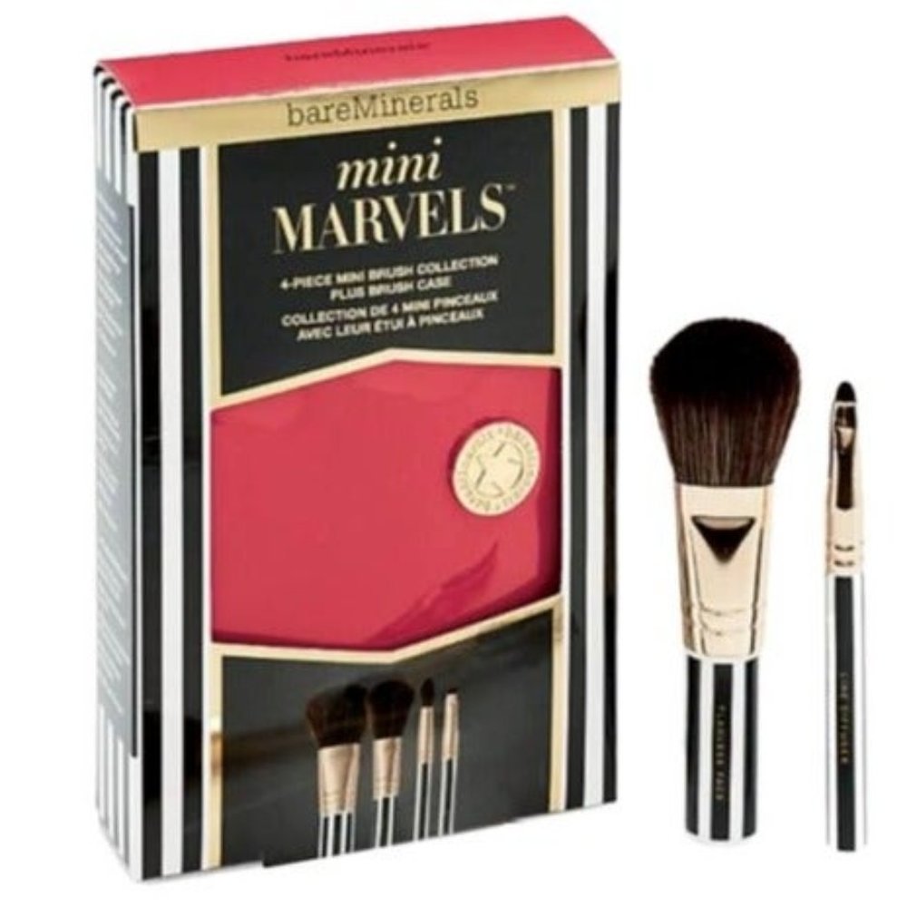 Bare Minerals Mini Marvels 4 Piece Mini Brush NEW